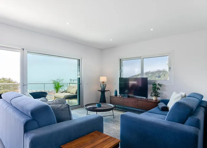 Apartment Panoramic Views - Terrace, Sea Views & Pool Nazaré